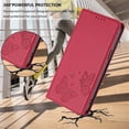 thumbnail image 6 of For Google Pixel 10 / Pixel 10 Pro 6.3" 【RFID Blocking 】Protective Purse Case Double Butterfly Strong Magnetic Attachment/Closure, Card Slots/Pocket, PU Leather Flip Wallet Case,Red, 6 of 7