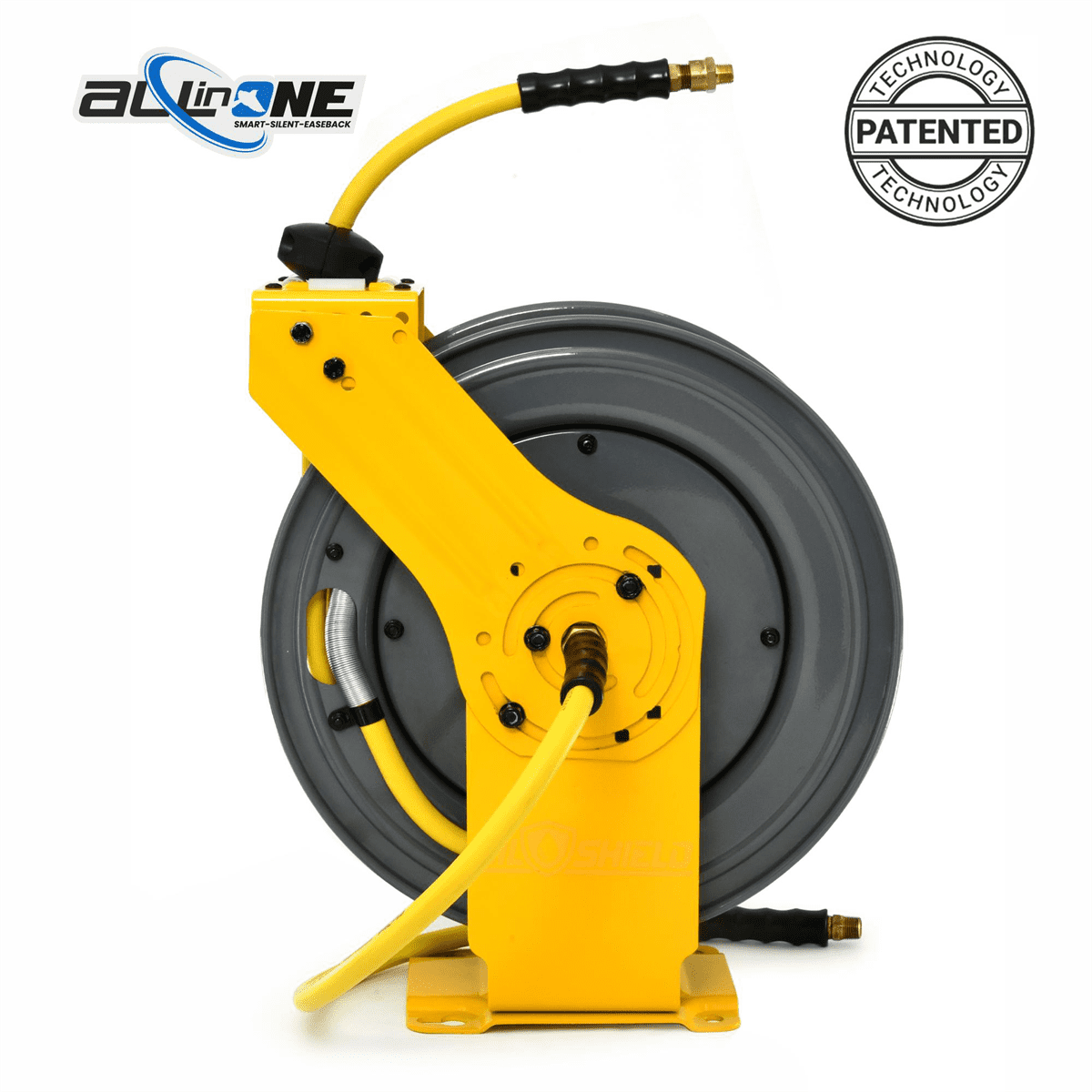 BluBird OilShield Heavy - Duty Air Hose Reel All - In - One 3/8 x 100