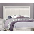 thumbnail image 4 of Glamorous White Finish and Sliver Glitter Queen Bedroom Set 4pc Platform Bed Dresser Nightstand Mirror, 4 of 7