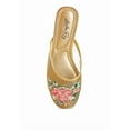 thumbnail image 5 of London Rag Shara Floral Embroidered Womens Mesh Mules, 5 of 10