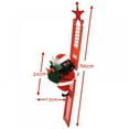 thumbnail image 3 of Christmas Hanging Decoration Santa Claus with Music Electric Climb Ladder Hanging Decoration Christmas Tree Decor Kids Gift Toys, 3 of 5