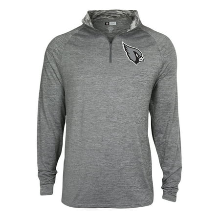 Football Jacket - Men's Gray Arizona Cardinals Space Dye Quarter-Zip Jacket