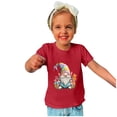 thumbnail image 2 of Penkiiy T-Shirts de Pâques pour Enfants Garçons Filles Mode Mignon Nain de Pâques Imprimé Col Rond Manches Courtes 11 Ans Rouge, 2 of 4