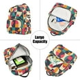 thumbnail image 5 of FORMRS Mini Backpack Purse for Women Travel Daypack Casual Shoulder Bag, Retro Geometric, 5 of 7