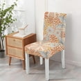 thumbnail image 4 of Floral Print Dining Chair Covers Set of 4 Lovely Garden and Wildflower Pattern Washable Polyester Stretch Slipcovers Removable Seat Protector for Farmhouse Style, 4 of 7