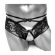 thumbnail image 1 of Personality Mens Underwear Opening Crotch Transparent Sexy Sissy Panties Gay Male Lace Temptation Low-Waist Crotchless Briefs, 1 of 5