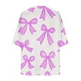 thumbnail image 5 of SEAOPEN Women's 3/4 Sleeve Open Front Cropped Cardigan Sweater Elegant Shrugs for Women Hot Pink,L, 5 of 6