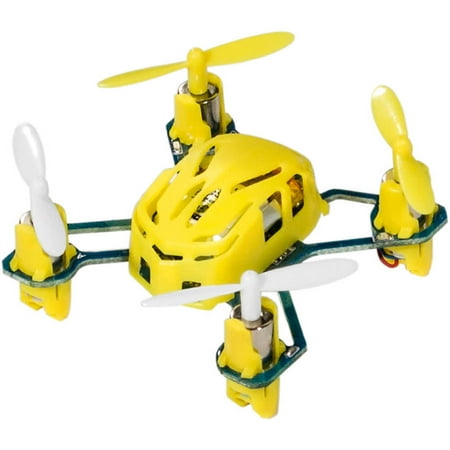 Hubsan Q4 H111 Nano Mini 4-Channel RC Quadcopter Flying Drone with 2.4GHz Radio System, Yellow Hubsan Q4 H111 Nano Mini 4-Channel RC Quadcopter Flying Drone with 2.4GHz Radio System, Yellow