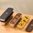 thumbnail image 2 of MOMOJIA Rectangular Kitchen Container Box Steel Bacons Tray Organizers with Airtight Lid, 2 of 9