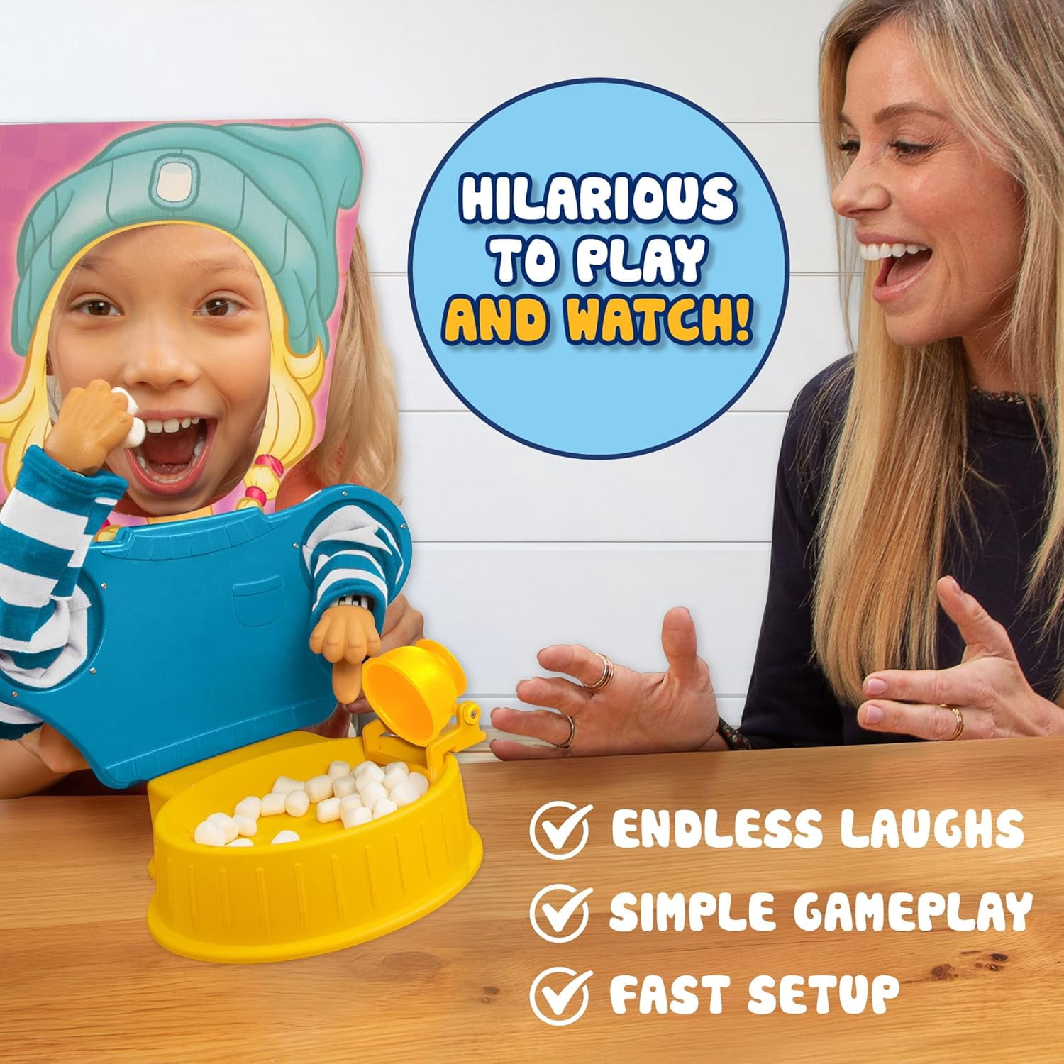 Marshmallow Madness Family Board Game – Exciting Party Game for Kids & Adults, Ages 8+
