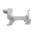 thumbnail image 2 of Portabotellas de madera con forma de perro salchicha para almacenar botellas de vino, decoración para el hogar, estatua decorativa para vino. Beige, 2 of 9