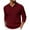 Wine, variant on Domuza Men's Sweaters Long Sleeve Casual Trendy Collared Knit Sweater Fall Winter Elastic Button Up Business Ribbed Dress Pullover Black XL