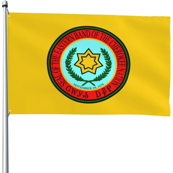 Heavy Duty Eastern Band Cherokee Flag Flag 4x6 Ft Durable Outdoor Banner Home Party Welcome Flag Patio Decor Flag