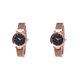 thumbnail image 4 of Reloj de pulsera Sidaley Star Sky para mujer correa de malla cuarzo analógico color oro rosa 2piezas, 4 of 5