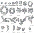 thumbnail image 2 of Pegatina de pájaro, colisión de pájaros, pegatinas de ventana anticolisión, protección de puerta de vidrio, silueta, pegatina de ventana anticolisión, 24 piezas, 2 of 3