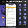 thumbnail image 2 of ANCEL BD200 OBD2 Scanner Wireless Automotive Diagnostic Tool with Battery Test Performance Test Car Code Reader OBDII Vehicle Adapter Check Engine OBD2 Scanner for iPhone iPad Android, 2 of 7