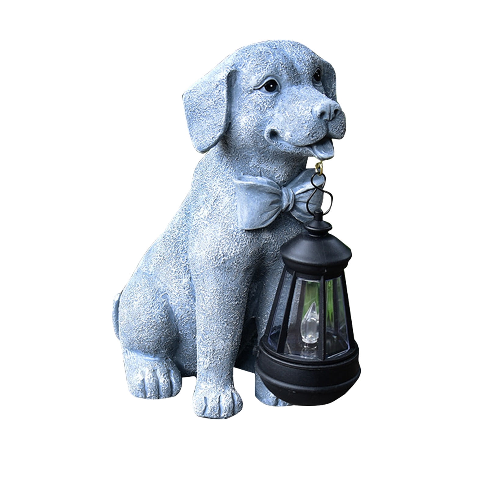 Chanana Dog Solar Garden Statue with Lantern – Outdoor Patio & Yard Decor – Figurine for Dogs – Gift for Mom, Grandma, Dog Lovers, Housewarming Present