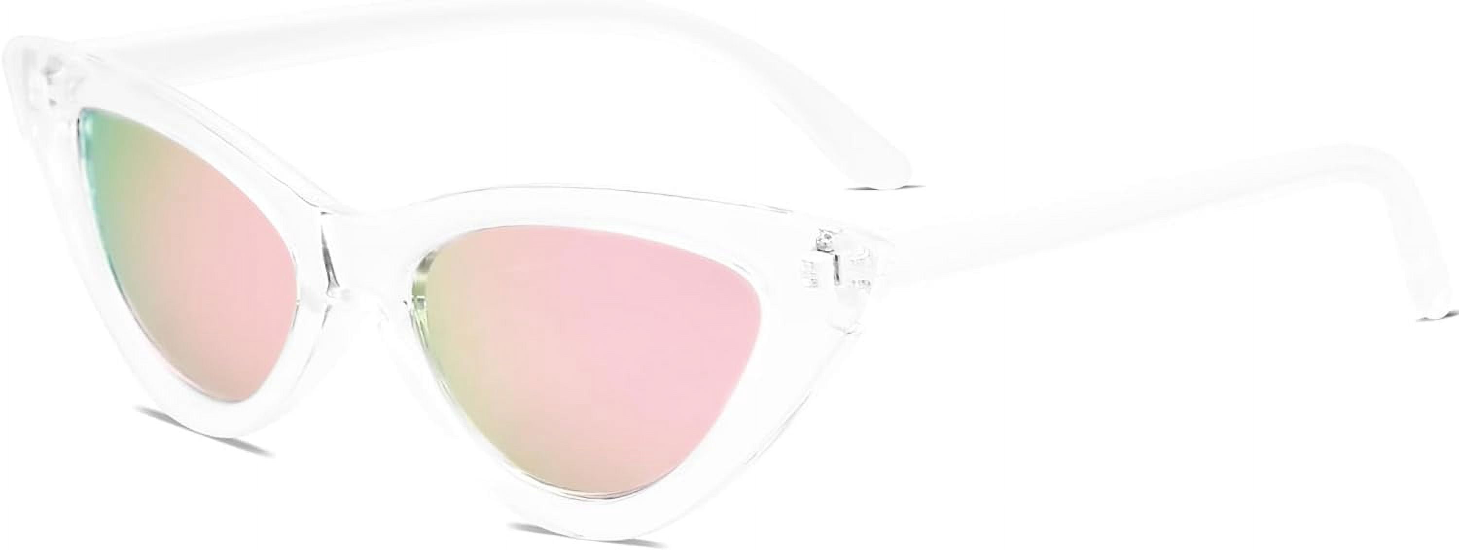 Vintage Narrow Cat Eye Sunglasses Clout Goggles SJ2044 Pink Amazon.com: SOJOS Retro Vintage Narrow Cat Eye Sunglasses  main image 3