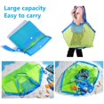 thumbnail image 3 of Paquete de 2 bolsas de playa de malla extra grandes para niños, bolsa de almacenamiento de malla plegable, bolsa de tormenta grande para juguetes de niños, TUNC Sencillez, 3 of 5