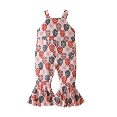 

Baby Girls Bodysuit Cartoon Printed Easter Sleeveless Bell Bottoms Kids Children Cartoon Fashion Outwear Streetwear Spring Summer Rompers Jumpsuits