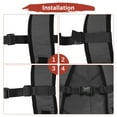 thumbnail image 5 of Uxcell Backpack Chest Strap [1PCS] - Adjustable Sternum Straps - [Black-11 x 6IN] Chest Belt with Quick Release Buckle, 5 of 7