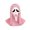 Pink, variant on Ghost Face Mask Cosplay Mask Halloween Masquerade Party Theme Game Character Props Halloween Cosplay Costume Props for Adults