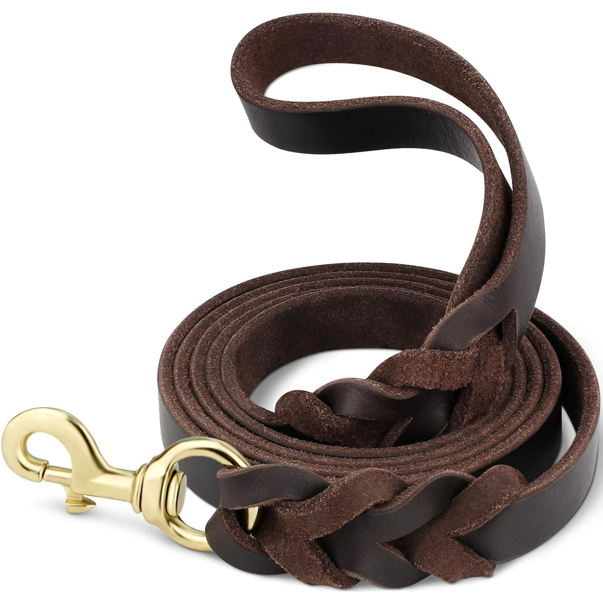 Leather training leash hotsell
