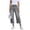 *Gray, variant on Women's Frayed Hem Capri Denim Pants , Button Fly Cropped Jeans For Women,Ladies' Casual Mid Calf Trousers with Pockets,Gray,S-2XL