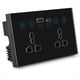 thumbnail image 1 of Enchufe Universal UE, Reino , EE. UU., Tuya ZigBee, Interruptor de de Corriente Inteligente Negro con Puerto USB y Tipo C, Salida Smart Life, 1 of 8
