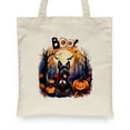 thumbnail image 2 of Happy Halloween Vampire Scottish Terrier BOO with Pumpkins Fun and Spooky Canvas Tote Bag Scottie Dog Lover Gifts Reusable Shopping Grocery Bag - 00018, 2 of 5