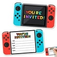 thumbnail image 1 of 15 electronic game invitation cards+15 white envelopes, 1 of 7