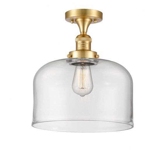 Innovations Lighting - Bell - 1 Light Semi-Flush Mount In Industrial Style-12