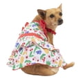 thumbnail image 3 of Vibrant Life Pineapple Tiered Pull Over Skirt Pet Dress for Dogs, Size Medium, 3 of 6