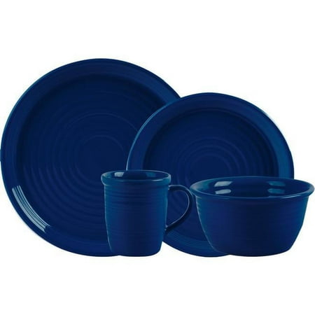 Home Essentials & Beyond 93367 Carnival Cobalt Blue Dinnerware Set, 16 Piece