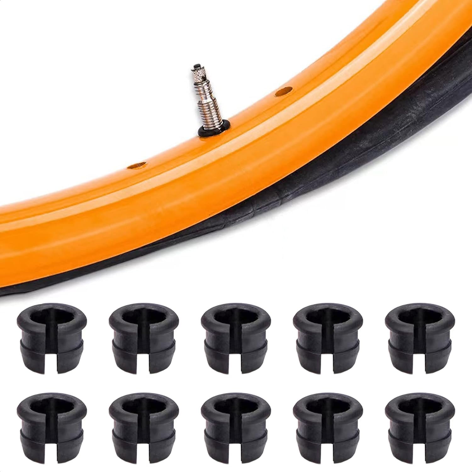 10 Pcs Schrader to Presta Rim Adapter Tool, Convert Valve Stem