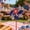 A, variant on BadyminCSL 13.77x5.11" 4th of July Windmill Decorative Ornament, Ideal Holiday Party & Festival Scene Prop