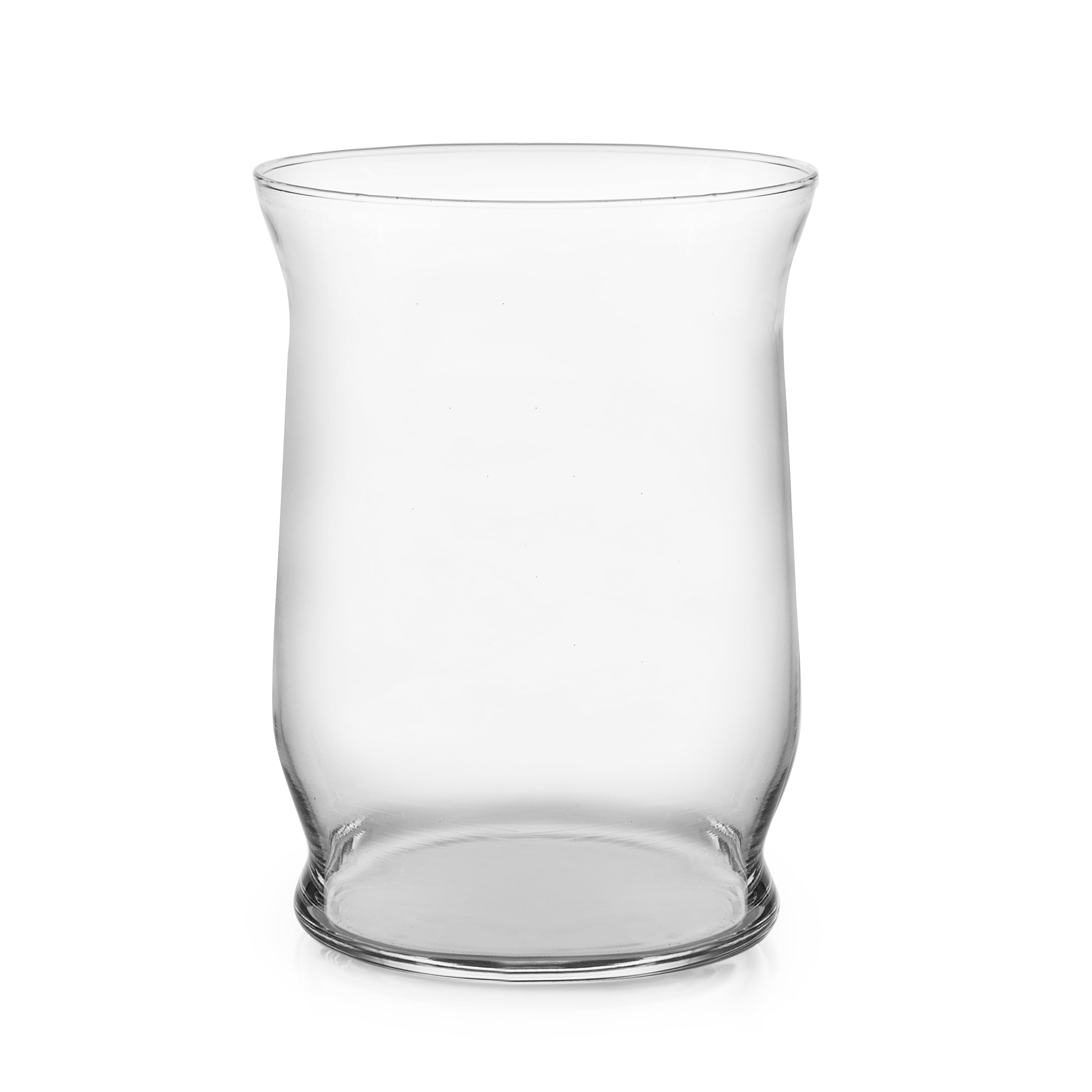 Libbey Clear Glass 8" Hurricane Floral Vase