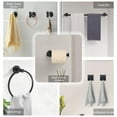 thumbnail image 3 of DUOSONG 14 Pieces Bathroom Hardware Accessories Set Towel Bar Set Wall Mounted Matte Black Stainless Steel Bath & Faucets Bathroom Accessories, 3 of 14
