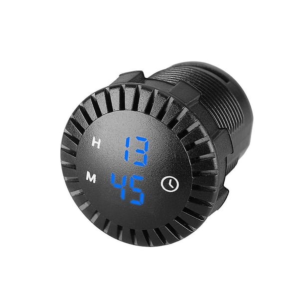 Motorcycle Digital Clock Panel Waterproof Electronic Watch Clock Time Led Display Universal For 12v-24v Car Boat