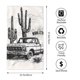 thumbnail image 2 of Fotbe Vintage Cactus Pickup Toalla Premium con Patrón, Toalla de Microfibra de Secado Rápido, Ligera y Altamente Absorbente (27.5x16in), Ideal para Uso Diario, 2 of 6