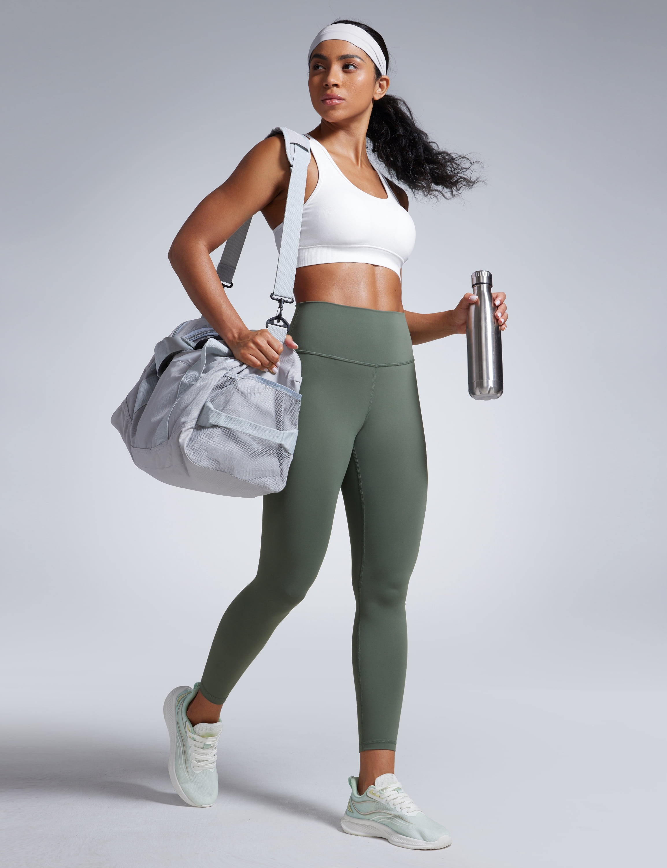 CRZ YOGA Butterbreeze Workout Leggings 25'' High Waisted Athletic Womens Yoga Pants Tummy Control