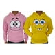thumbnail image 1 of Duo 2 Sudaderas Bob Esponja Y Patricio Pareja Amigos Novios, 1 of 8