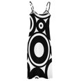 thumbnail image 5 of Retro Black White Circles Pop Art Sleeveless Dress wedding dresses for woman summer clothes for women beach dresses, 5 of 6