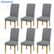 thumbnail image 2 of DEKAXID - Fundas elásticas impermeables para sillas de comedor (4 o 6 unidades), de fibra de leche, para hoteles, comedores, oficinas, banquetes, decoración del hogar, 2 of 7