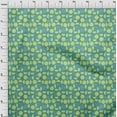 thumbnail image 4 of oneOone Cotton Jersey Turquoise Blue Fabric Lemon Craft Projects Decor Fabric Printed By The Yard 58 Inch Wide, 4 of 4
