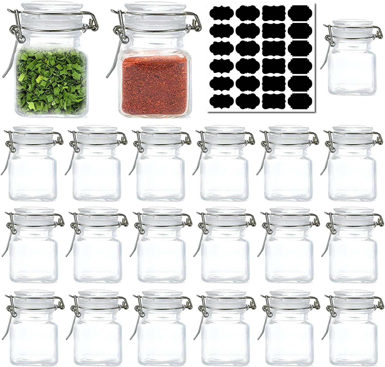 Cal-Mil Square Small Glass Jar - 4L x 4W x 4H