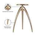 thumbnail image 4 of Pemberly Row Contemporary Gold Aluminum Counter and Bar Stool, 4 of 5