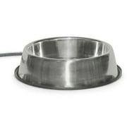 K&H Pet Products Stainless Steel Heated Water Bowl 102 oz - 25 Watts (5.5' Cord)