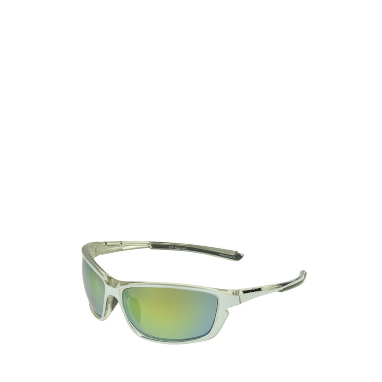 Panama Jack Men s Plastic White Wrap Sunglasses 138