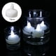 thumbnail image 2 of Paquete de 12 velas flotantes LED con pilas, parpadeantes, impermeables, sin llama, para decoración de fiestas navideñas, spas y piscinas. Blanco frio, 2 of 9